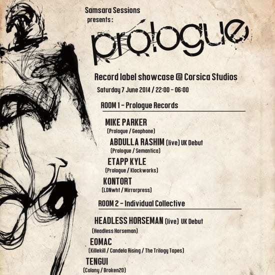 Win tickets + vinyl to Prologue Showcase with Mike Parker & Abdulla Rashim