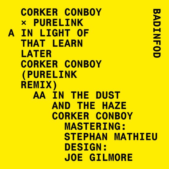 Corker Conboy In The Dust And The Haze Purelink Remix Single Artwork