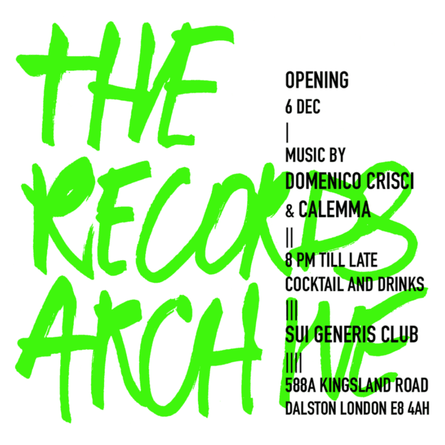 The Records Archive Flyer Green 2