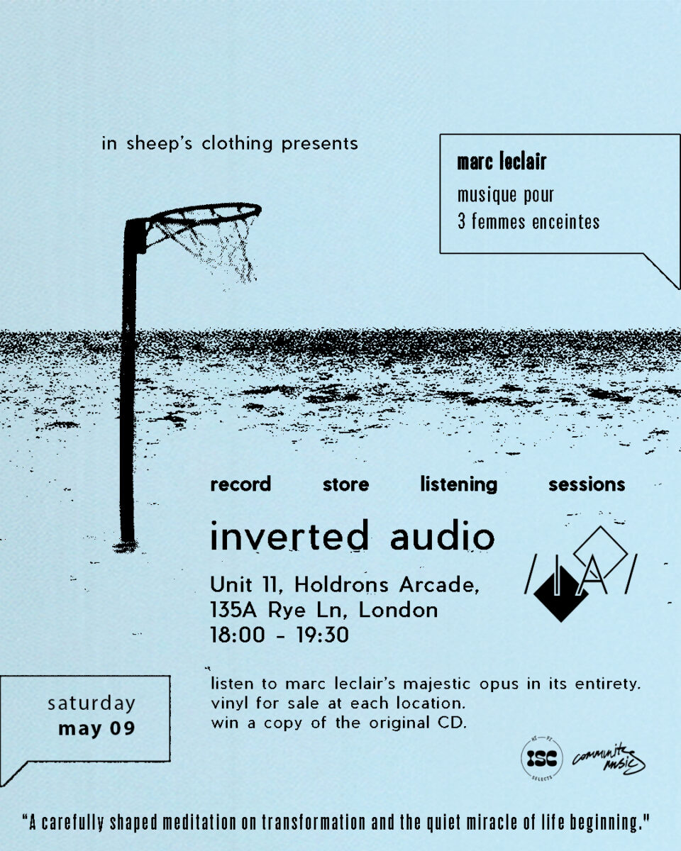 Maec Leclair Listening Session Poster Ia